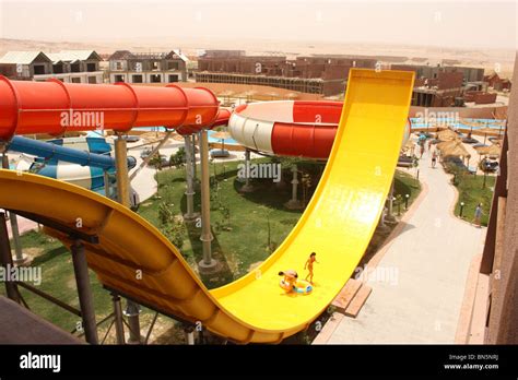 Jungle Aqua Park Hotel Hurghada Égypte Toboggan Photo Stock Alamy