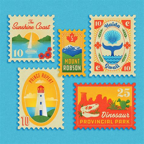 40 Creative Postage Stamps For Your Inspiration Web Design Ledger