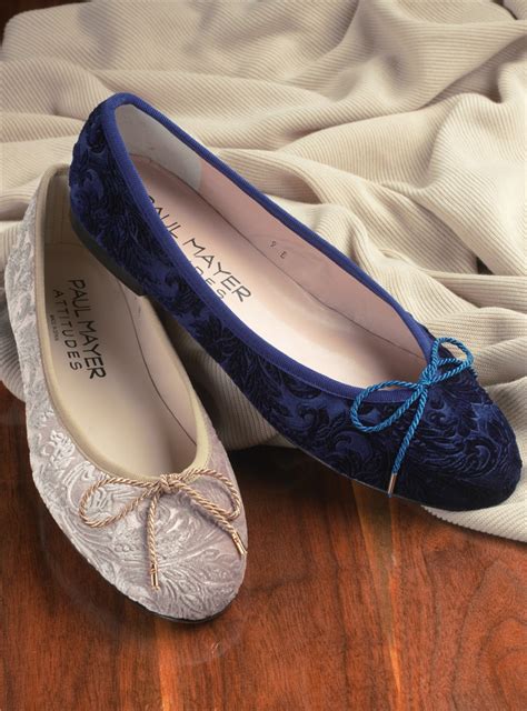 Ladies Velvet Flats In Royal Blue The Ben Silver Collection