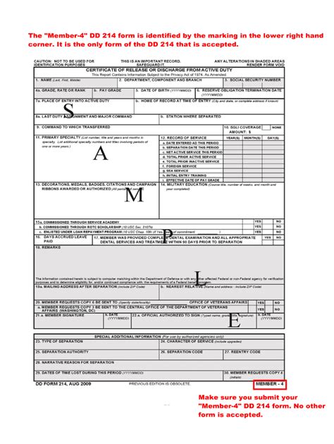 Dd214 Form Fill Out And Sign Printable Pdf Template Signnow