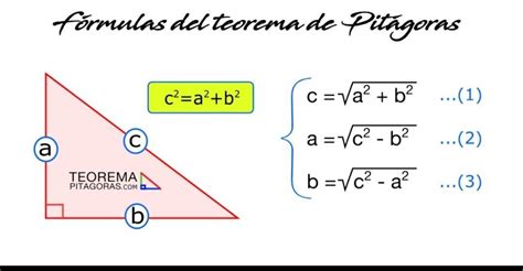 Cual Es La Formula Del Teorema De Pitagoras Brainlylat