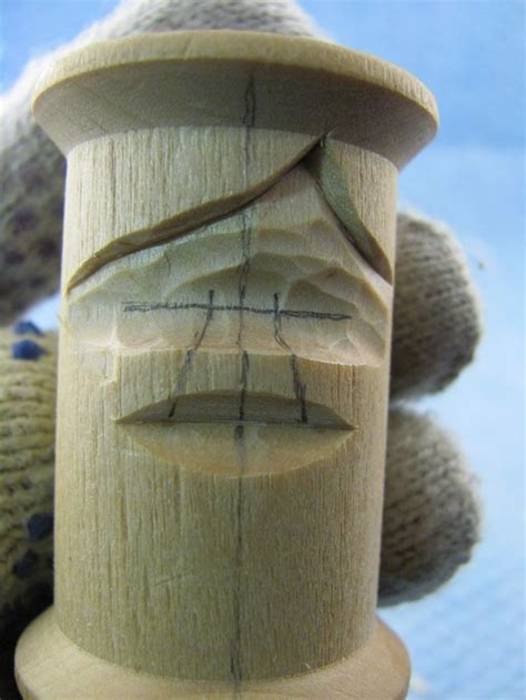Carving A Wooden Thread Spool Wooden Spool Crafts