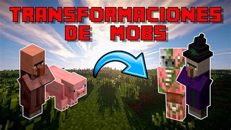 ⛏⚒ Todas Las Transformaciones De Mobs En Minecraft 🐷⚡ Minecraft