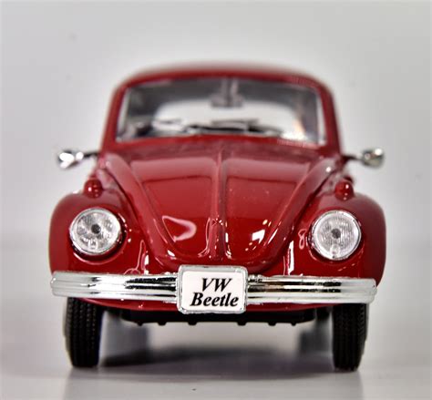 Volkswagen Beetle Model Metal Car Scale 124 Special Etsy