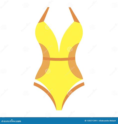 woman fashion summer swimsuit illustration isolated on white stock vector illustration of