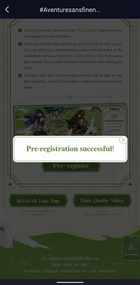 Pre Registration Complete Genshin Impact Hoyolab