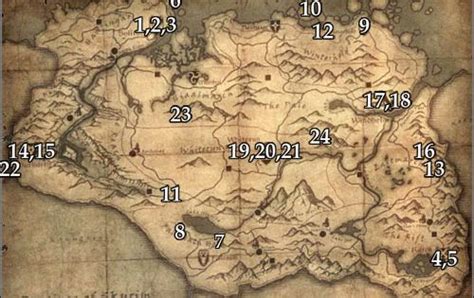 34 Skyrim Stones Of Barenziah Map Maps Database Source