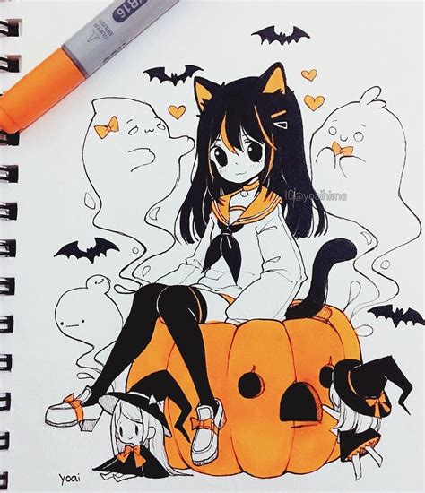 Inktober 16 Happy Halloween Are You Going Trick Or Treating Or