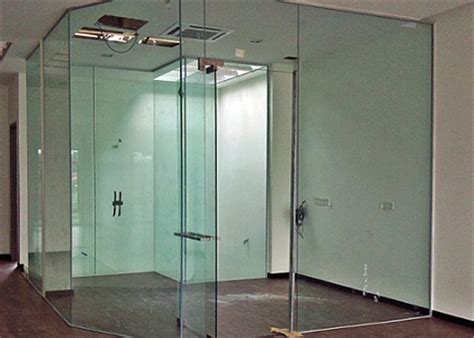 Clear Flat Tempered Glass Partition Wall Glass Partition Size Customized