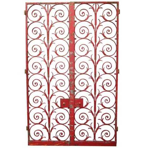 French Art Deco Wrought Iron Grilles French Art Deco Wrought Iron