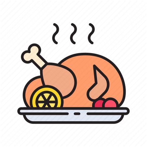 Christmas Chicken Roast Food Icon Download On Iconfinder