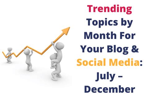 Trending Topics By Month For Your Blogandsocial Media