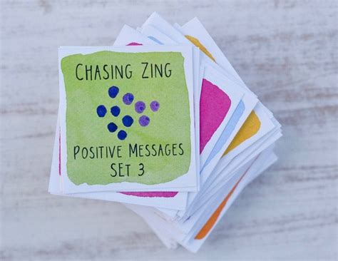 Positive Message Motivational Cards Set 3 Inspirational Etsy