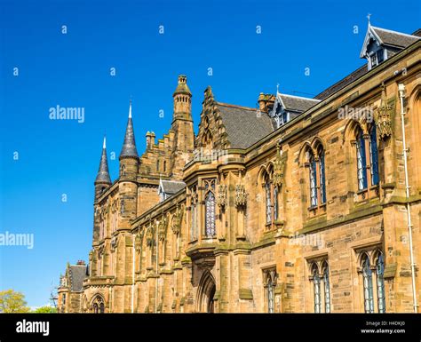 University Of Glasgow Main Building Scotland Stock Photo Alamy