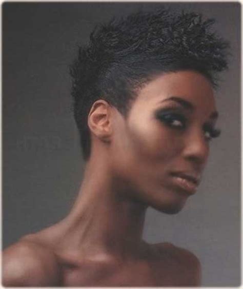 Black women often style their mohawk according to the shape of their face. Mohawk Short Hairstyles for Black Women | Short Hairstyles ...