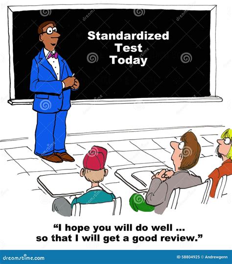 Standardized Test Today Stock Illustration Illustration Of Comics