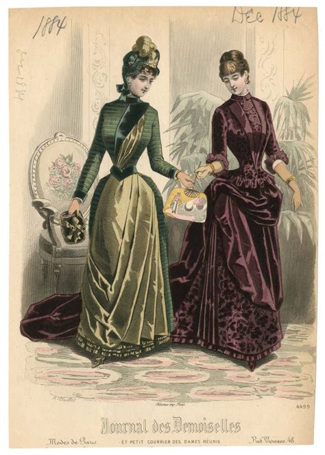Women 1884 Plate 025 Fashion Illustration Vintage Victorian Fashion