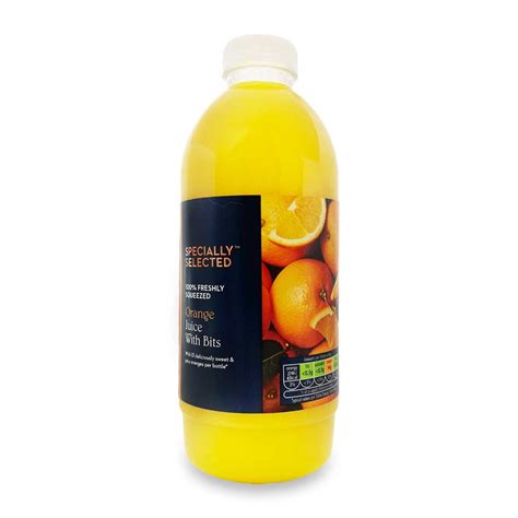 Specially Selected 100 Freshly Squeezed Orange Juice With Bits 1l Aldi