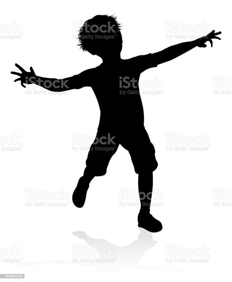 Child Kid Silhouette Stock Illustration Download Image Now Black