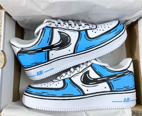 *this custom uses a reflective material that requires a flash to create the effect shown on the first picture.* Cartoon Custom Nike Air Force 1 in 2020 | Custom shoes diy ...