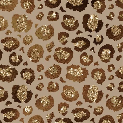 Brown Glitter Leopard Print Pattern Coffee Mug by Rose Gold - 11 oz in