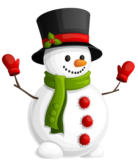 All content is available for personal use. Transparent Snowman with Green Scarf Clipart | Enfeites de ...