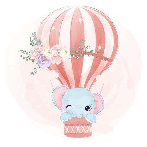 Cute Baby Elephant Vector Hd Png Images Cute Baby Elephant