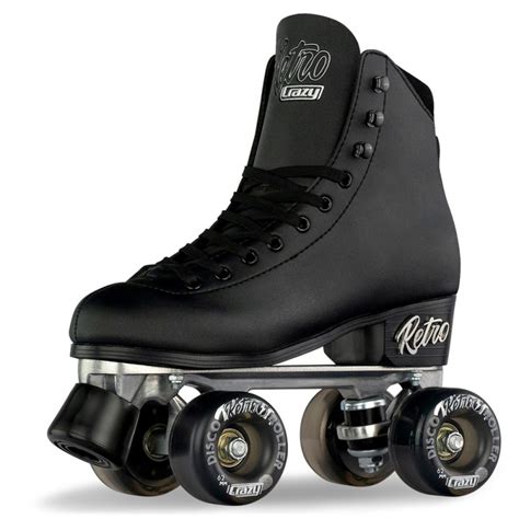 Crazy Skates Retro Roller Skates Black Eu37