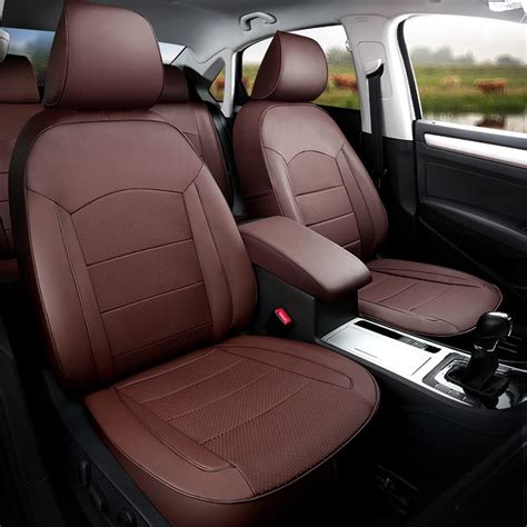 autodecorun custom fit perforated cowhide and arificial leather seats supports for
