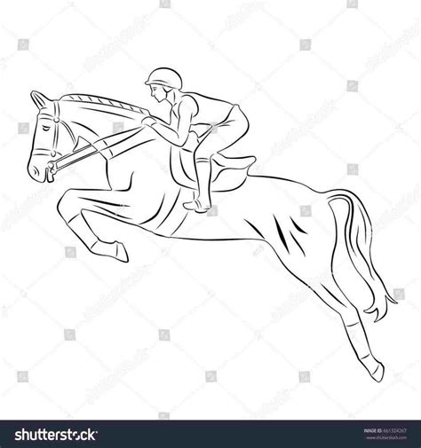 Horse Riding Drawing At Explore Collection Of