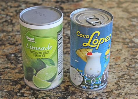 Serves4 (makes 2 cups limeade concentrate or 4 cups limeade). Frozen Coconut Limeade