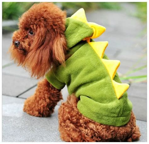 Dinosaur Costume Cute Dog Clothing Funny Dog Coat Spring Summer Dogs