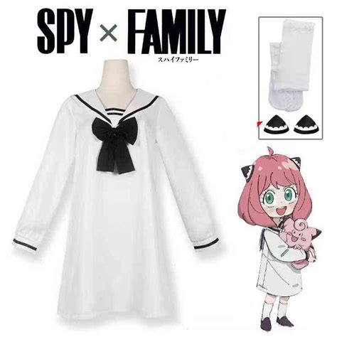 Cosplay Anime Spy X Familia Anya Forger Disfraces De Niños Halloween