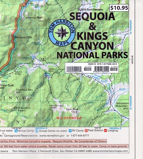 Map Of Sequoia National Park Maping Resources