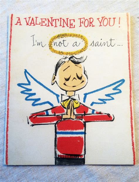 1940s Vintage Valentines Card Cute Antique Humorsubtle Interest