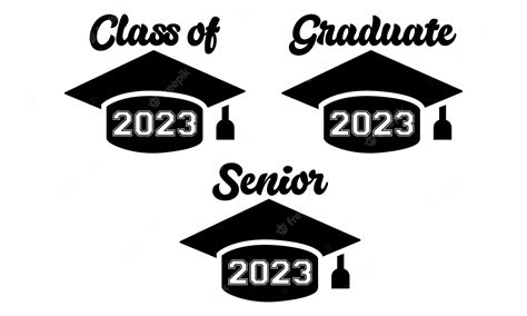 Premium Vector Graduation Svg Bundle 2023 Graduation Cap Svg Class Of