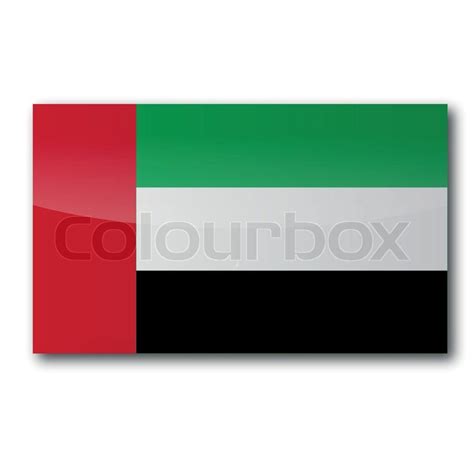 Flagge Vereinigte Arabische Emirate Stock Vektor Colourbox