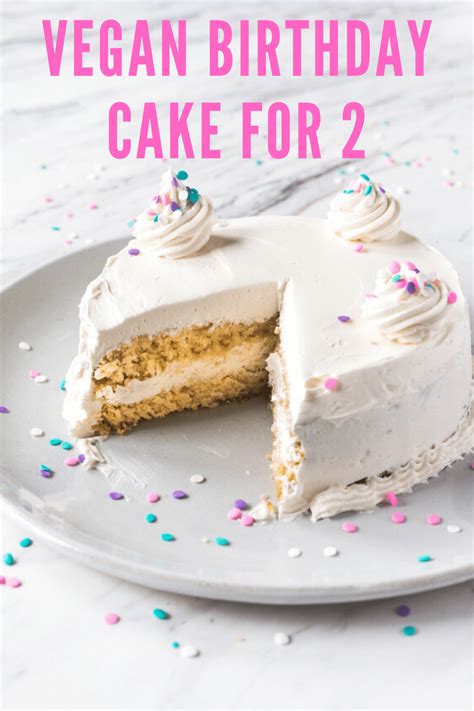 Vegan Vanilla Birthday Cake Without Eggs Dessert For Two Vegan