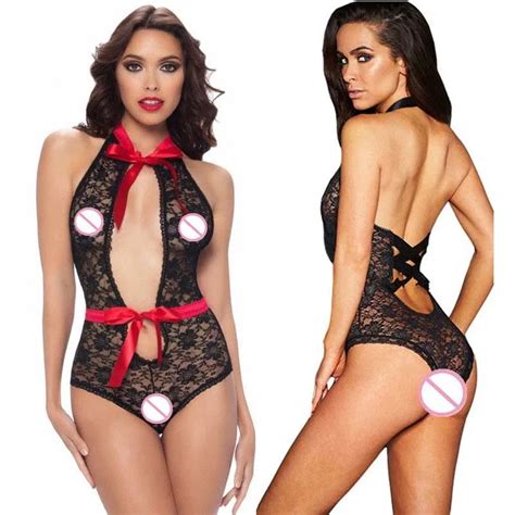 Women Hot Porno Lingerie Sexy Cross Straps Ribbon Erotic Costumes