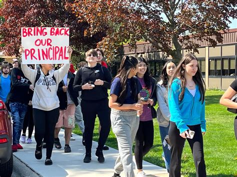 ‘bring Back Our Principal Rally Has Hundreds Walk Out Of Annapolis