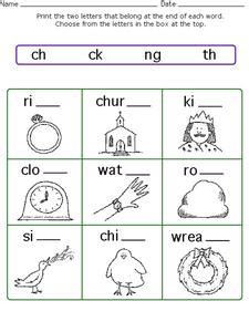 Our 2nd grade phonics worksheets will help you continue to build strong fundamental skills in your students. Consonant Digraphs Worksheet for 1st - 2nd Grade | Lesson ...