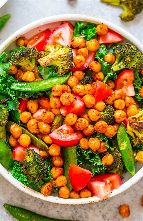 Smoky Roasted Chickpea Salad Buttermilk Dressing Averie Cooks
