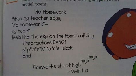 Poem No Homework Poems Educational Resources Fourth Of July