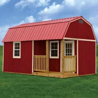 Derksen 14x40 treated lofted barn cabin available from big w's portable buildings in lafayette, la. Painted Side Lofted Barn Cabin Available in 10', 12', 14 ...