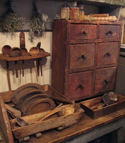 Rustic Antique Kitchen Idea Primitive Furniture Primitive