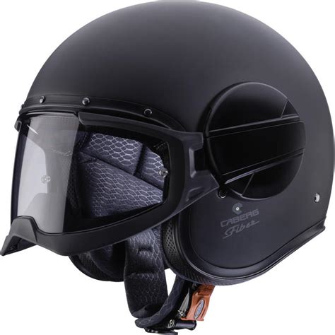 Caberg Ghost Matt Black Open Face Motorcycle Helmet Open Face Helmets