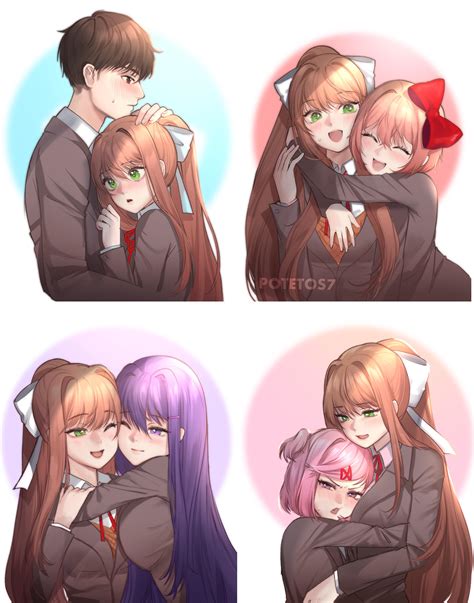 Monika Needs Hugs To Stay Warm Rwholesomeanimemes