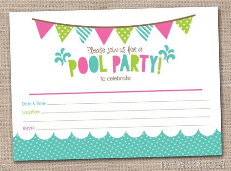 Create your own party invitation cards in minutes with our invitation maker. Teen Birthday Party Invitations Blank