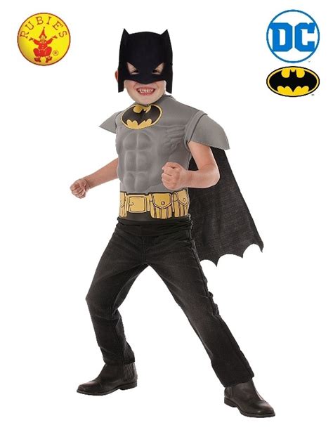 Boys Batman Muscle Chest Top Book Week Costume Holidays Costume