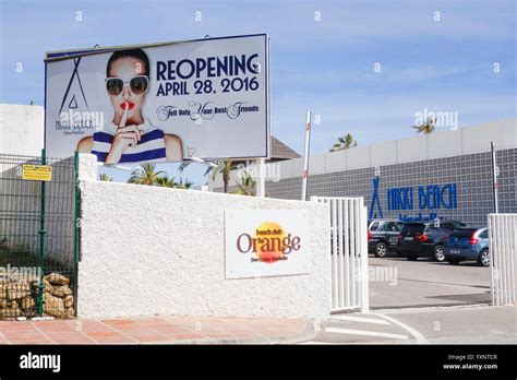 Sign Orange Beach Club Don Carlos Hotel And Advert Reopening Nikki